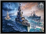 World of Warships, Morze, Okręty, Gra