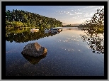 Jezioro, Kamień, Łódki