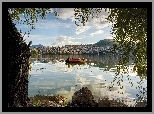 Łódka, Jezioro Orestiada, Kastoria Lake, Kastoria, Grecja