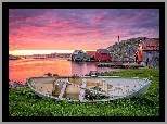 Norwegia, Rogaland, Domy, Łódka