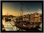 Portugalia, Łodzie, Port, Domy