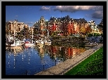 Kanada, Victoria, Hotel Empress, Przystań, Żaglówki