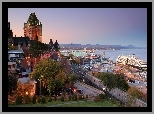 Quebec, Port, Statki, Panorama, Miasta, Kanada