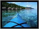 Kajak, Woda, Domki, Drzewa, Wyspy, Raja Ampat