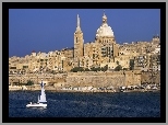 Wybrzeże, Zabudowa, Żaglówka, Malta