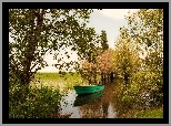 Zielona, Łódka, Bagnisty, Brzeg, Rzeki