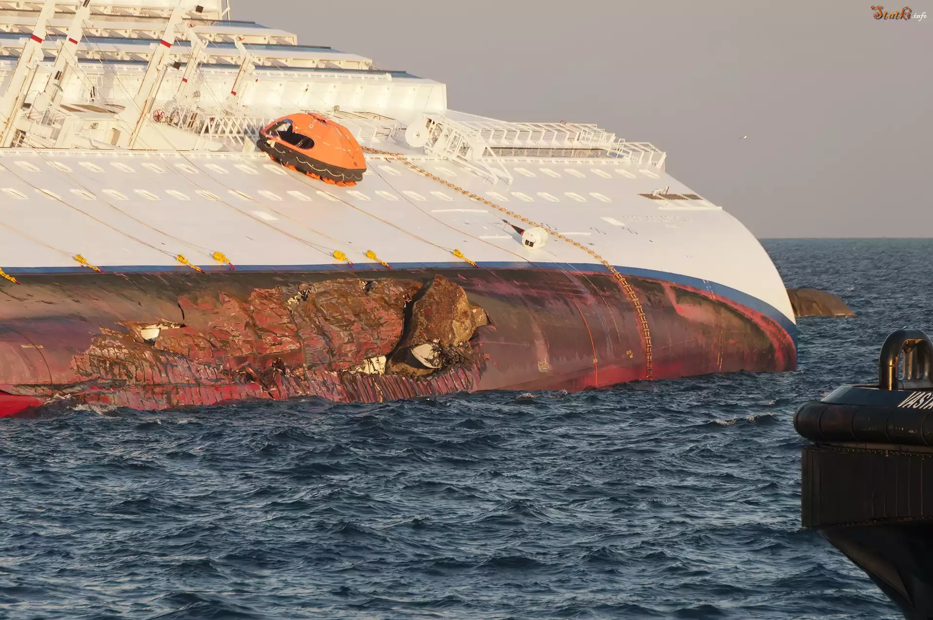 Okaleczona, Costa Concordia