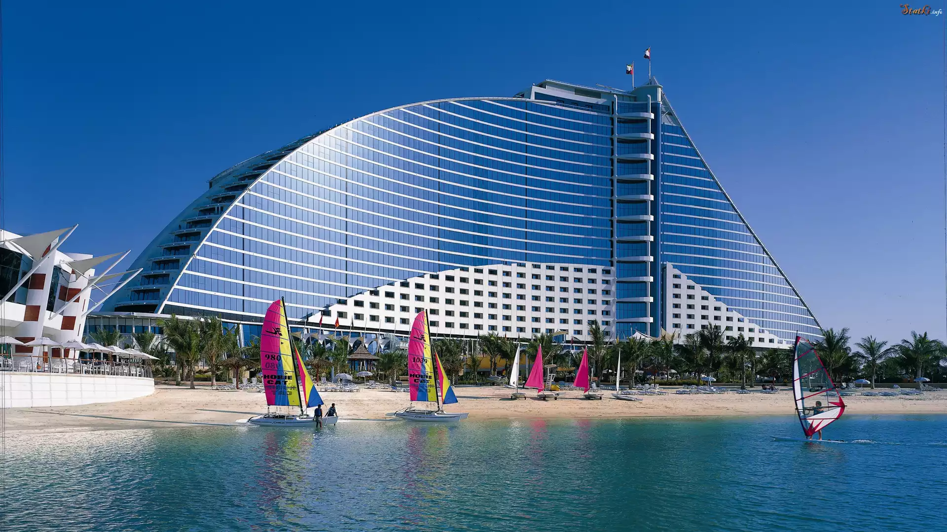 Hotel, Jumeirah, Dubaj, Łódki