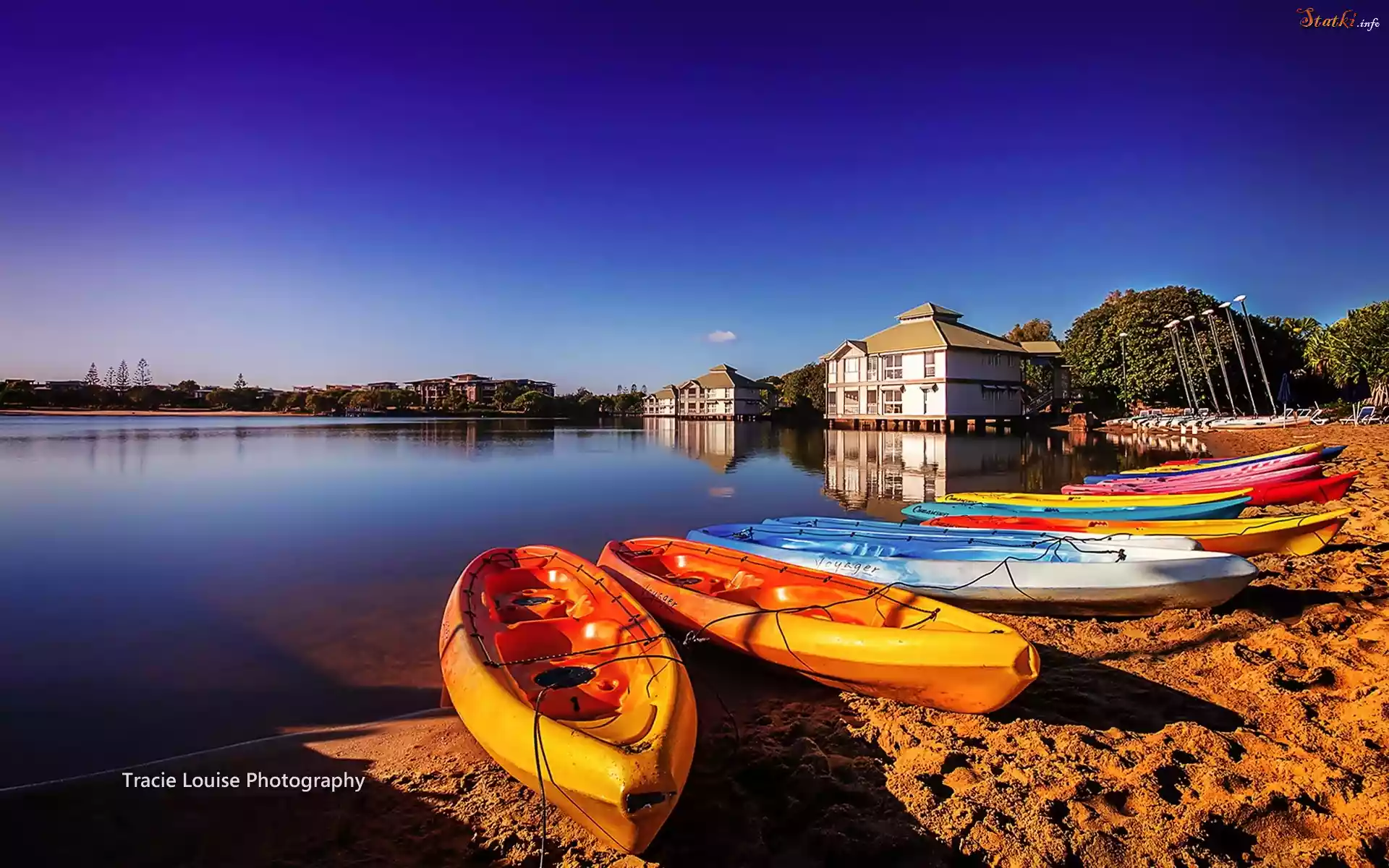 Kajaki, Sportowe, Jezioro, Australia