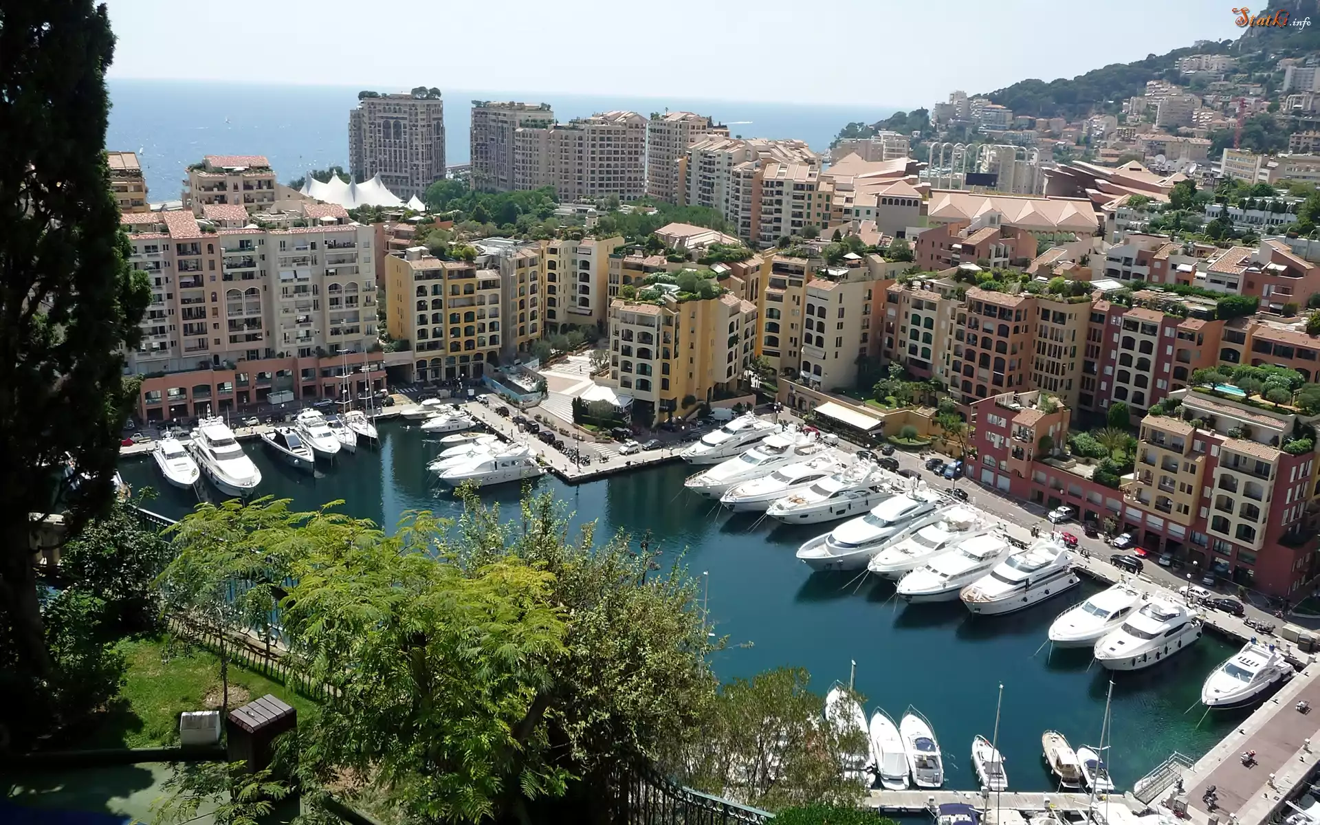 Monako, Monte Carlo, Jachty, Domy