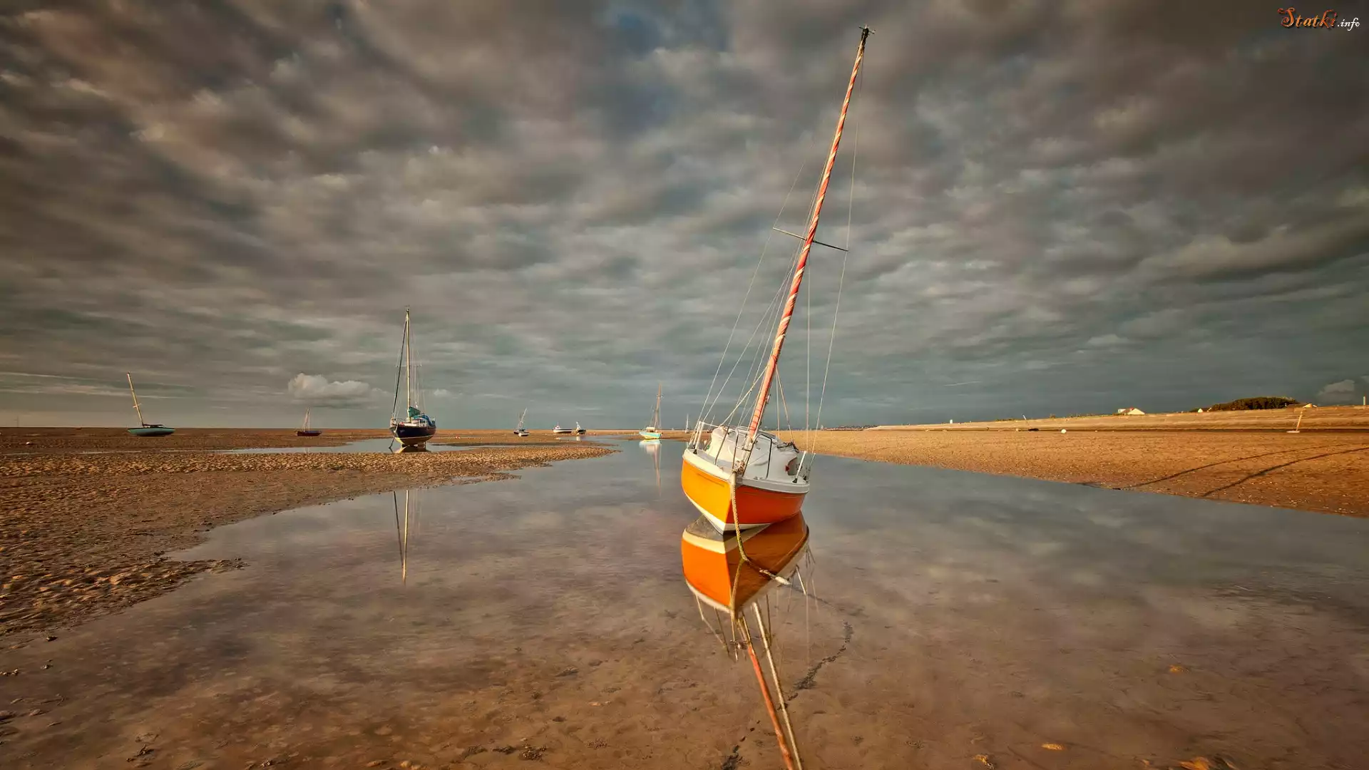 Plaża, Żaglówki